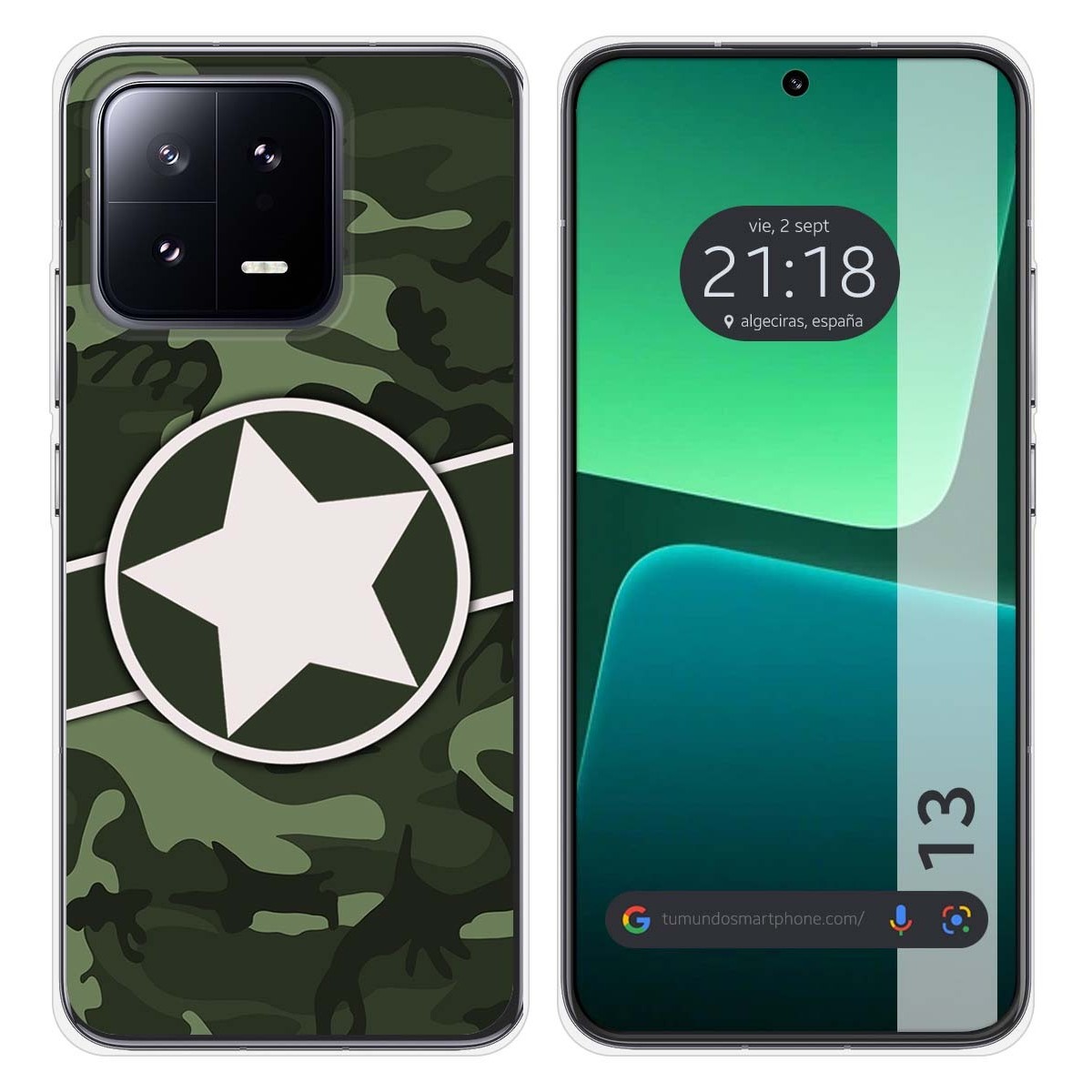 Funda Silicona compatible con Xiaomi 13 5G diseño Camuflaje 01 Dibujos