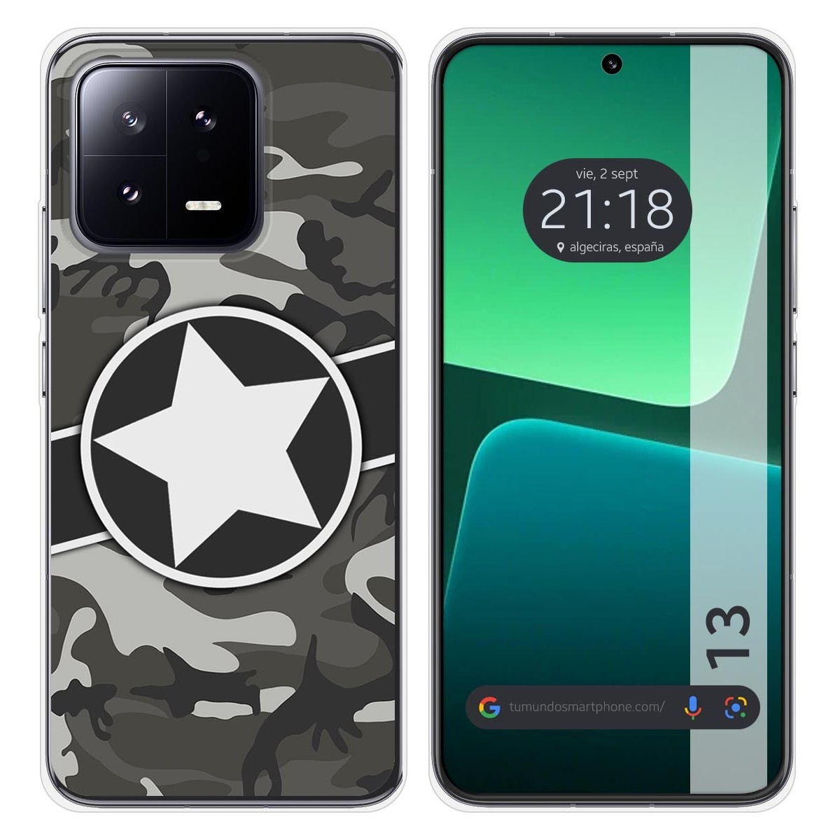 Funda Silicona compatible con Xiaomi 13 5G diseño Camuflaje 02 Dibujos