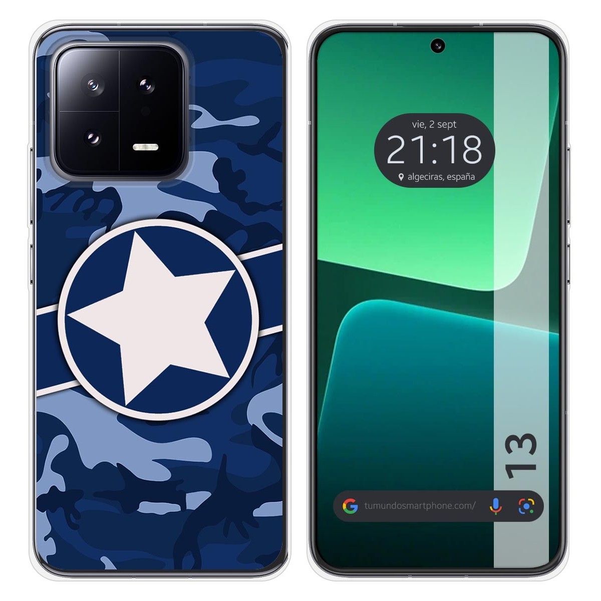 Funda Silicona compatible con Xiaomi 13 5G diseño Camuflaje 03 Dibujos