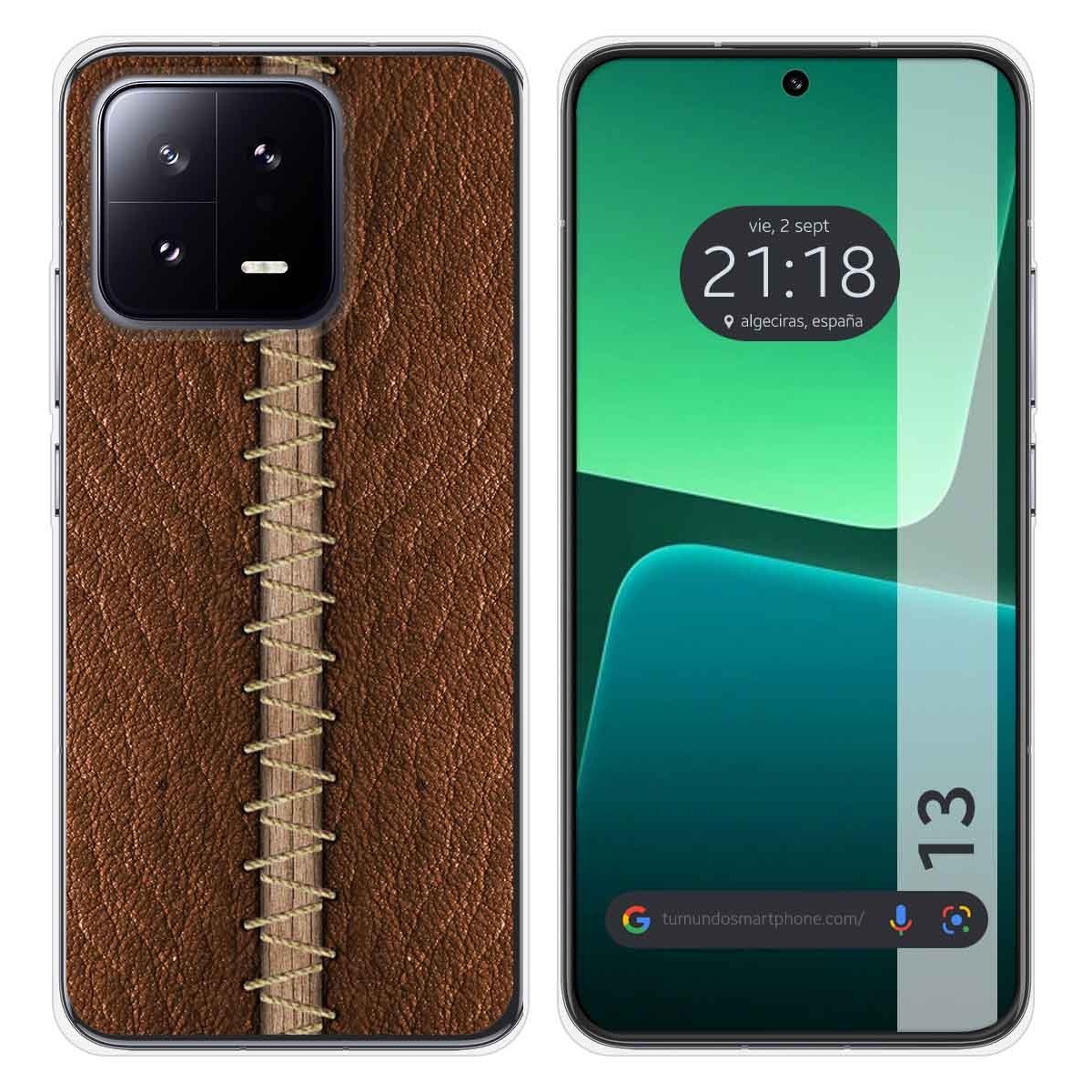 Funda Silicona compatible con Xiaomi 13 5G diseño Cuero 01 Dibujos