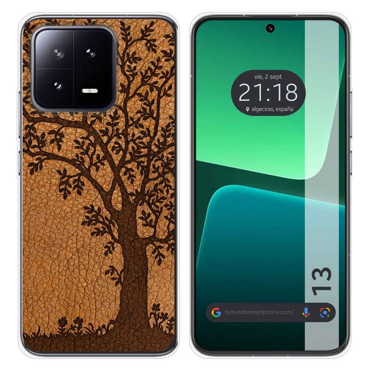 Funda Silicona compatible con Xiaomi 13 5G diseño Cuero 03 Dibujos