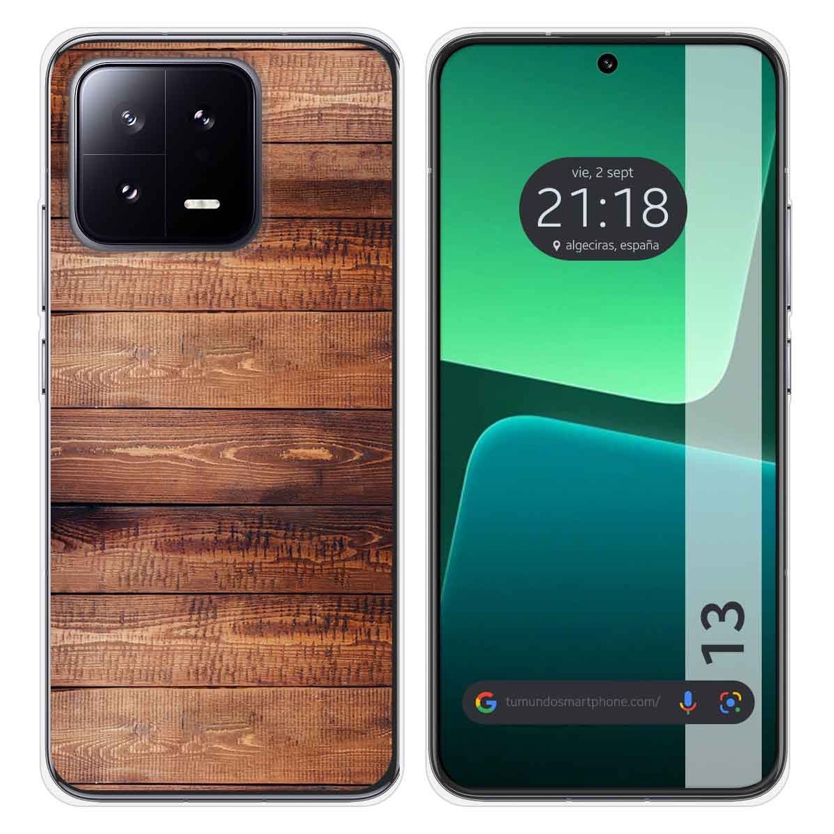 Funda Silicona compatible con Xiaomi 13 5G diseño Madera 02 Dibujos