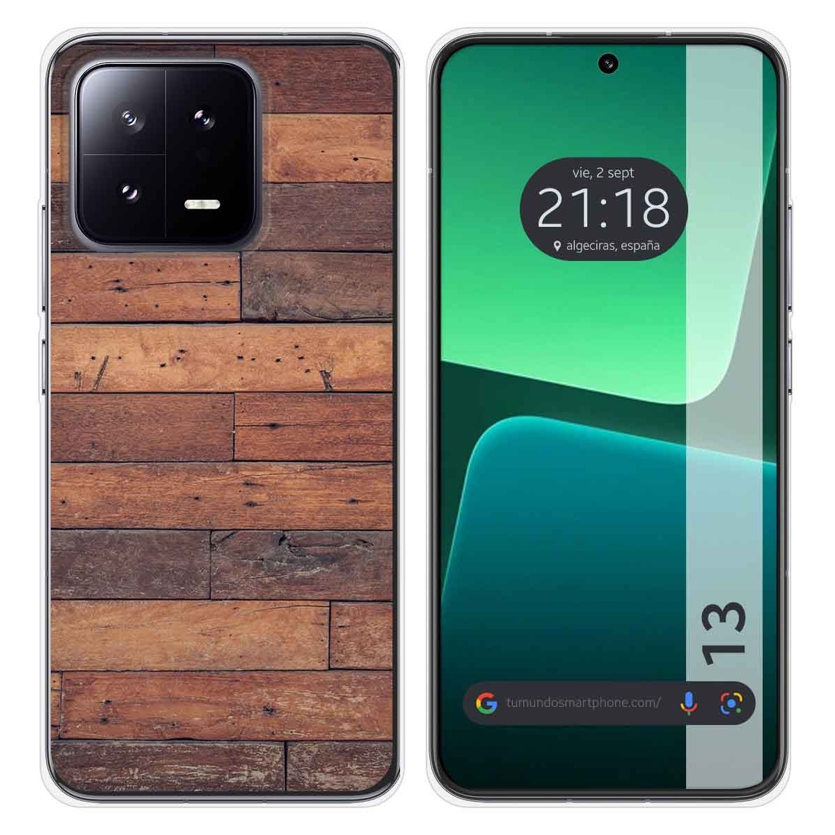 Funda Silicona compatible con Xiaomi 13 5G diseño Madera 03 Dibujos