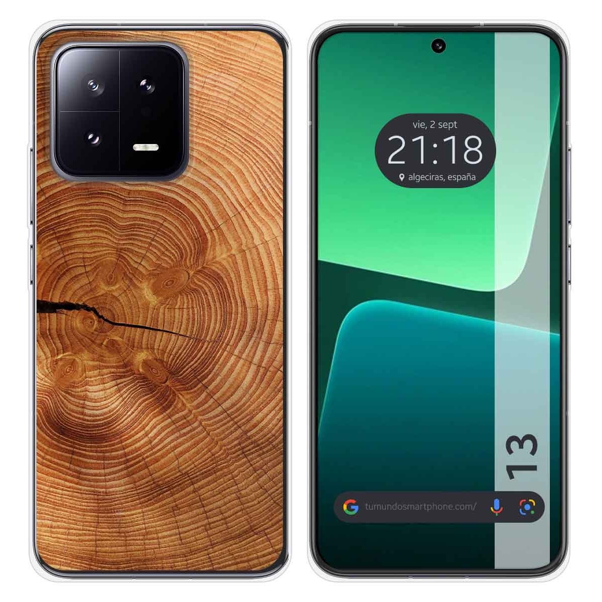 Funda Silicona compatible con Xiaomi 13 5G diseño Madera 04 Dibujos