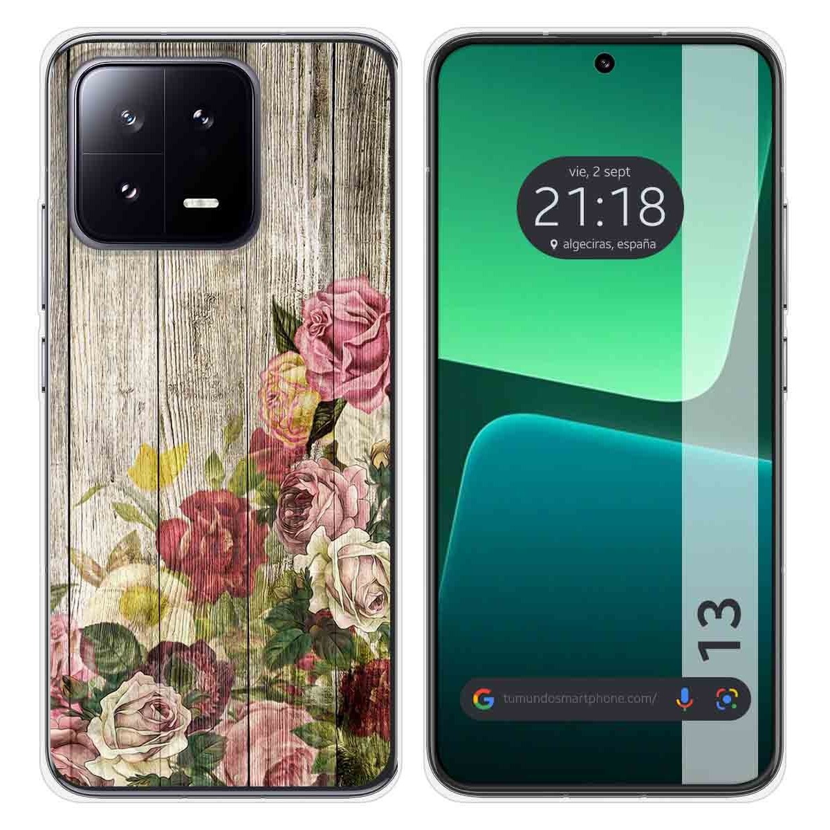 Funda Silicona compatible con Xiaomi 13 5G diseño Madera 08 Dibujos