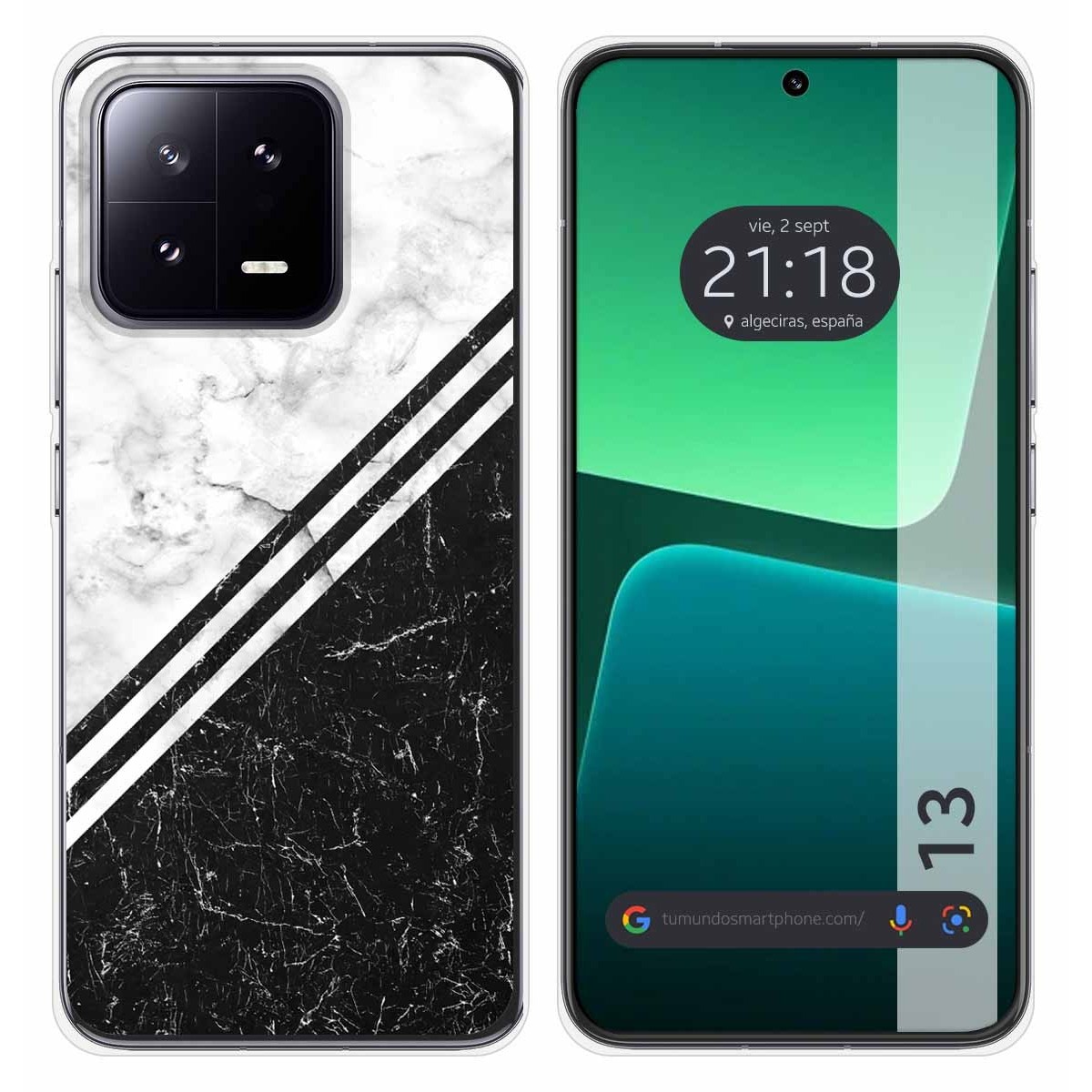 Funda Silicona compatible con Xiaomi 13 5G diseño Mármol 01 Dibujos