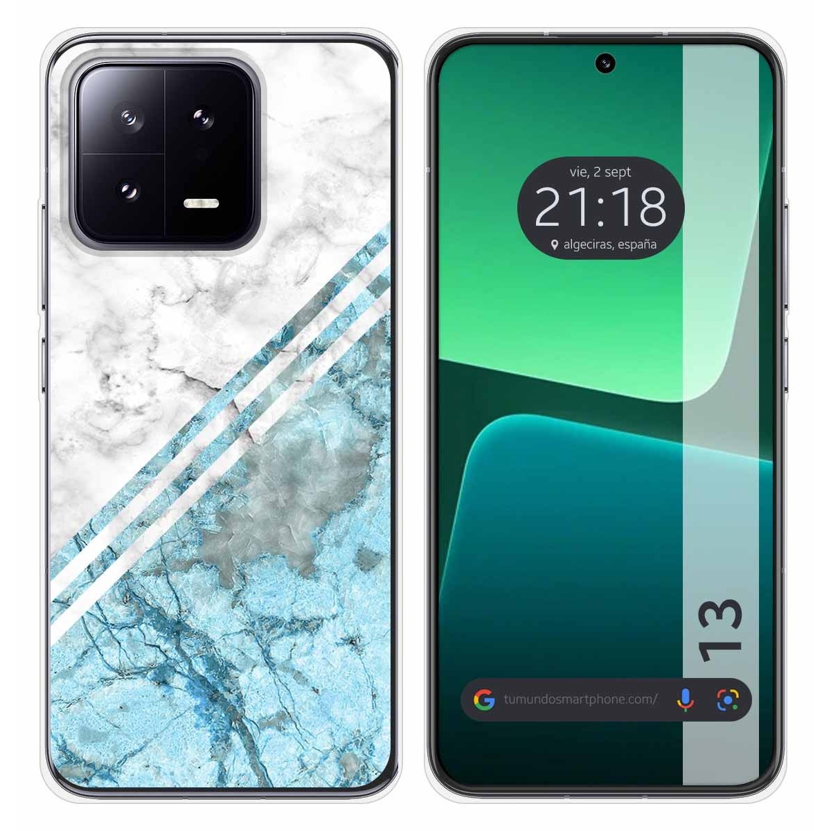 Funda Silicona compatible con Xiaomi 13 5G diseño Mármol 02 Dibujos