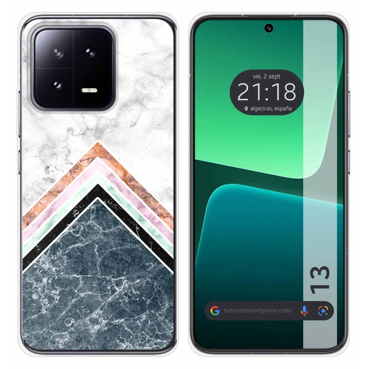 Funda Silicona compatible con Xiaomi 13 5G diseño Mármol 05 Dibujos