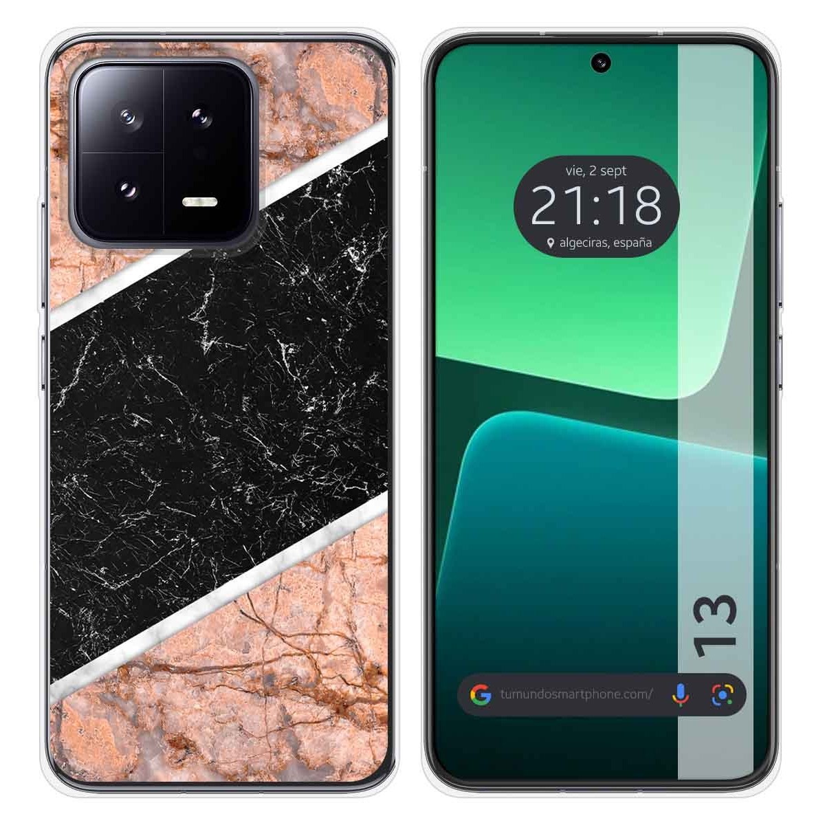 Funda Silicona compatible con Xiaomi 13 5G diseño Mármol 07 Dibujos