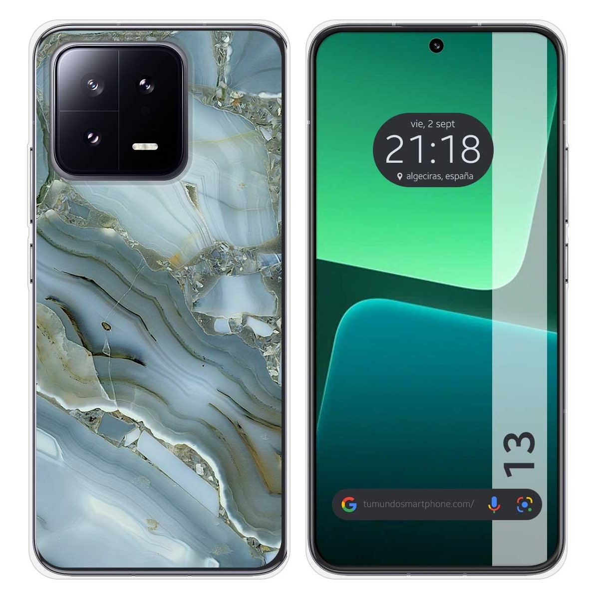 Funda Silicona compatible con Xiaomi 13 5G diseño Mármol 09 Dibujos