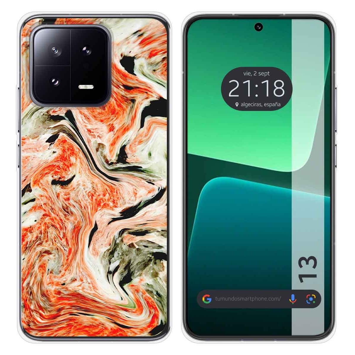 Funda Silicona compatible con Xiaomi 13 5G diseño Mármol 12 Dibujos