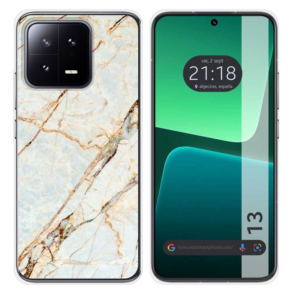 Funda Silicona compatible con Xiaomi 13 5G diseño Mármol 13 Dibujos