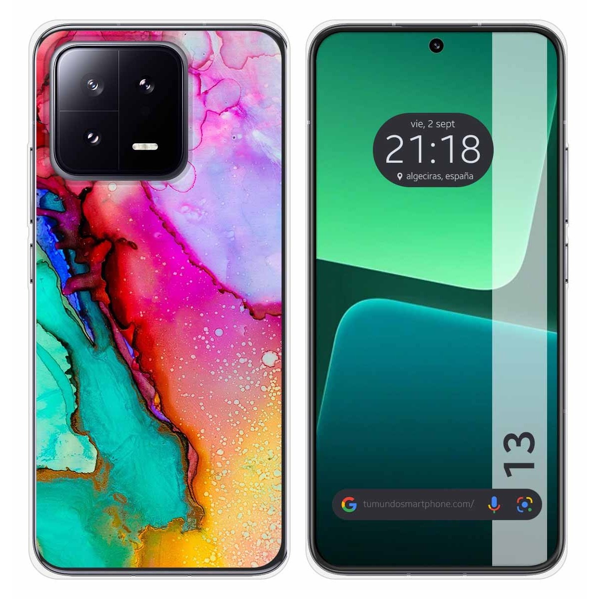 Funda Silicona compatible con Xiaomi 13 5G diseño Mármol 15 Dibujos