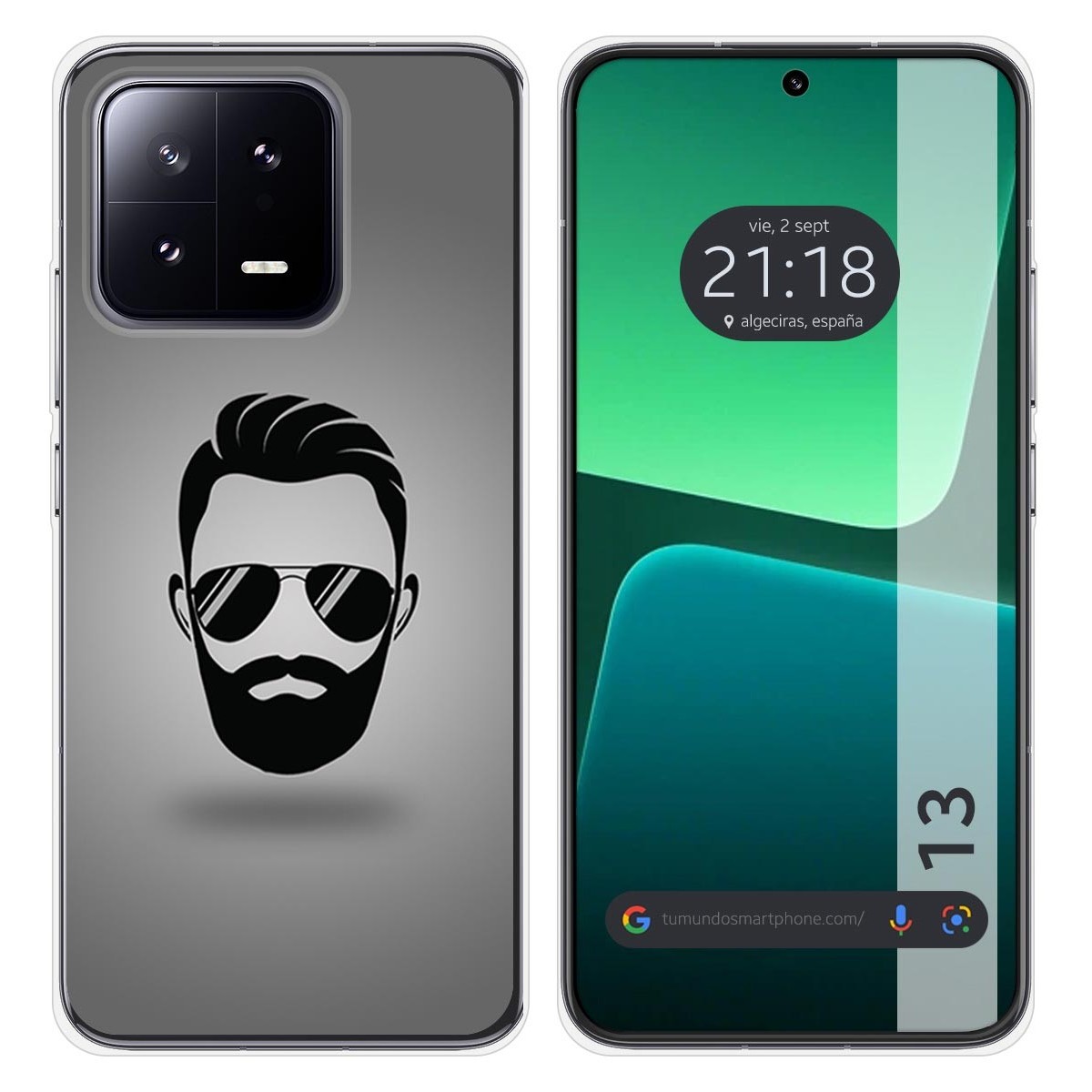 Funda Silicona compatible con Xiaomi 13 5G diseño Barba Dibujos