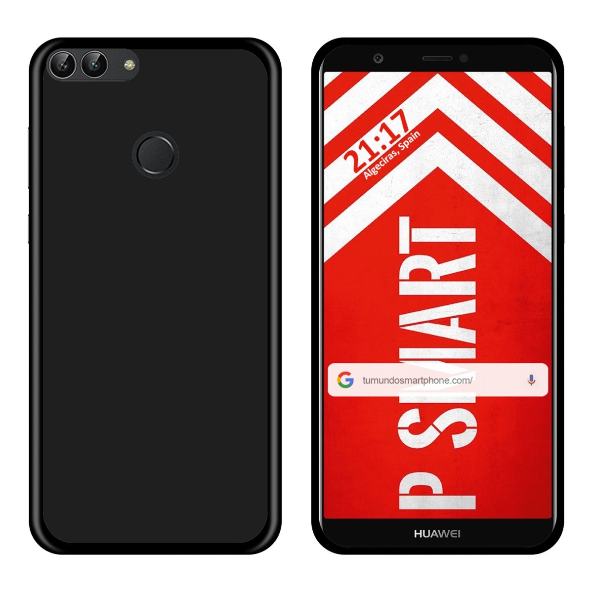 Funda Gel Tpu para Huawei P Smart Color Negra