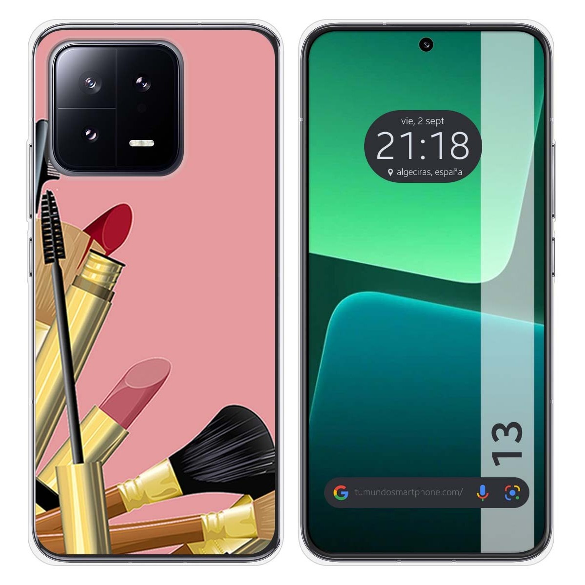 Funda Silicona compatible con Xiaomi 13 5G diseño Brochas Dibujos