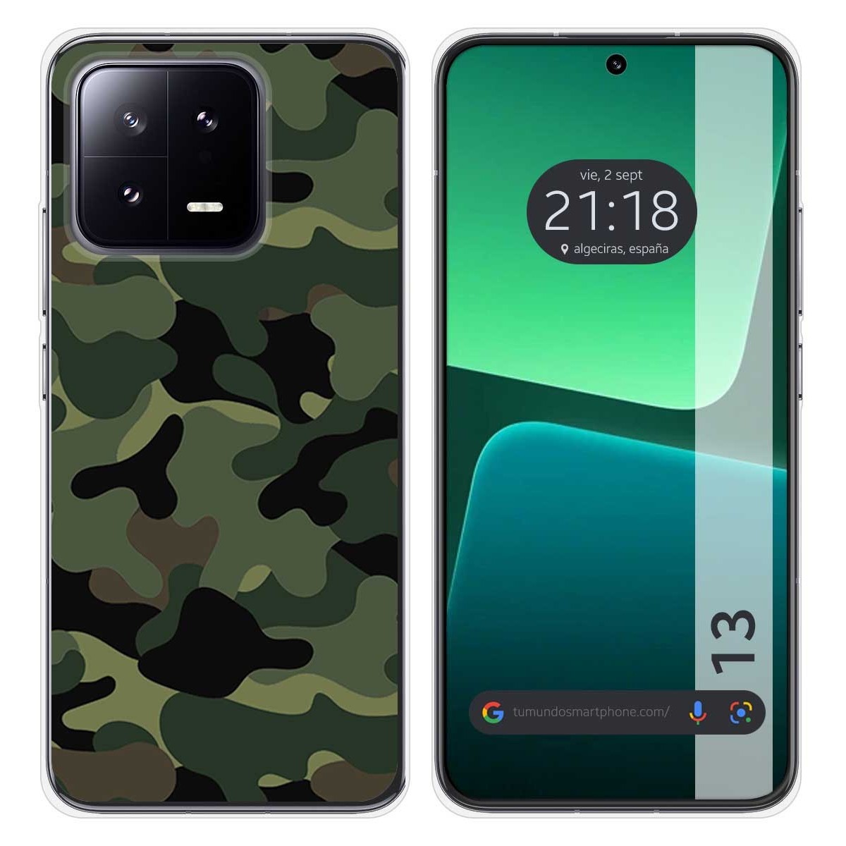 Funda Silicona compatible con Xiaomi 13 5G diseño Camuflaje Dibujos