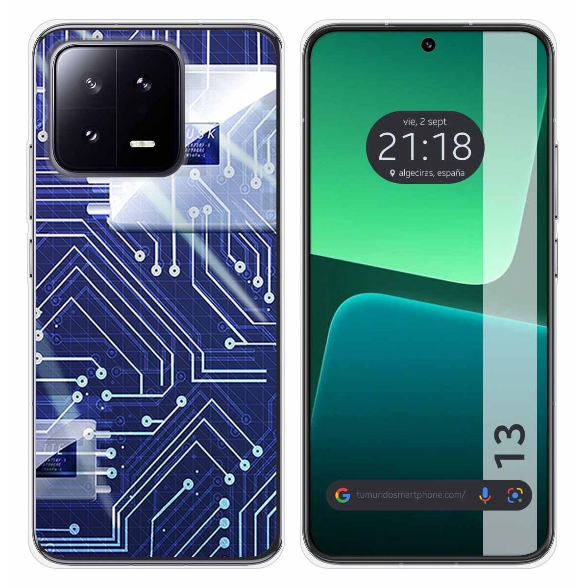 Funda Silicona compatible con Xiaomi 13 5G diseño Circuito Dibujos