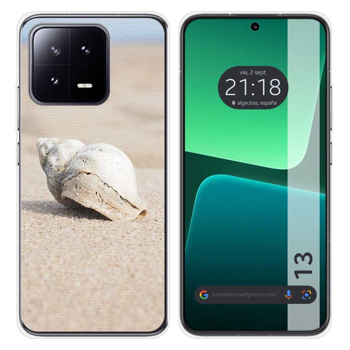Funda Silicona compatible con Xiaomi 13 5G diseño Concha Dibujos