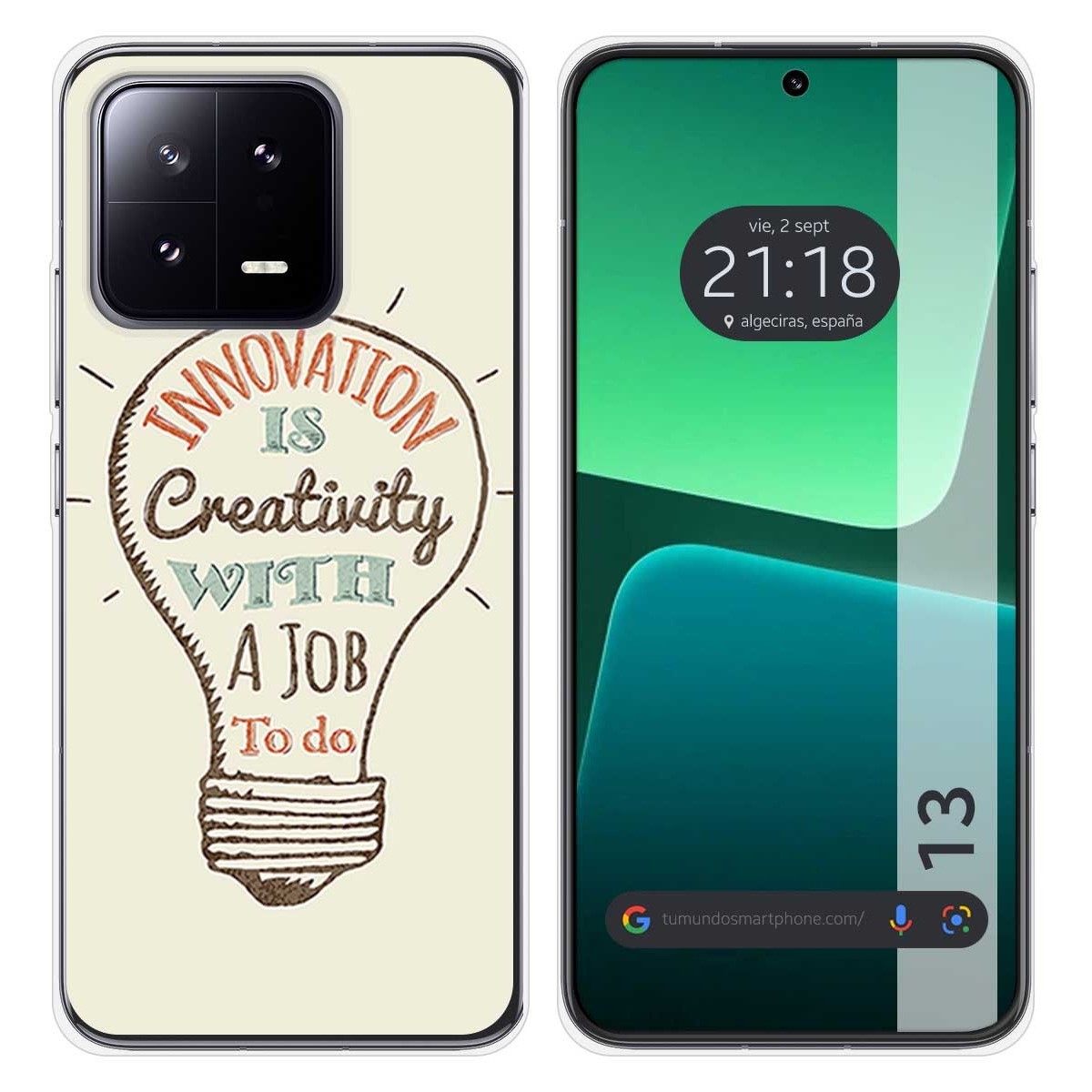 Funda Silicona compatible con Xiaomi 13 5G diseño Creativity Dibujos