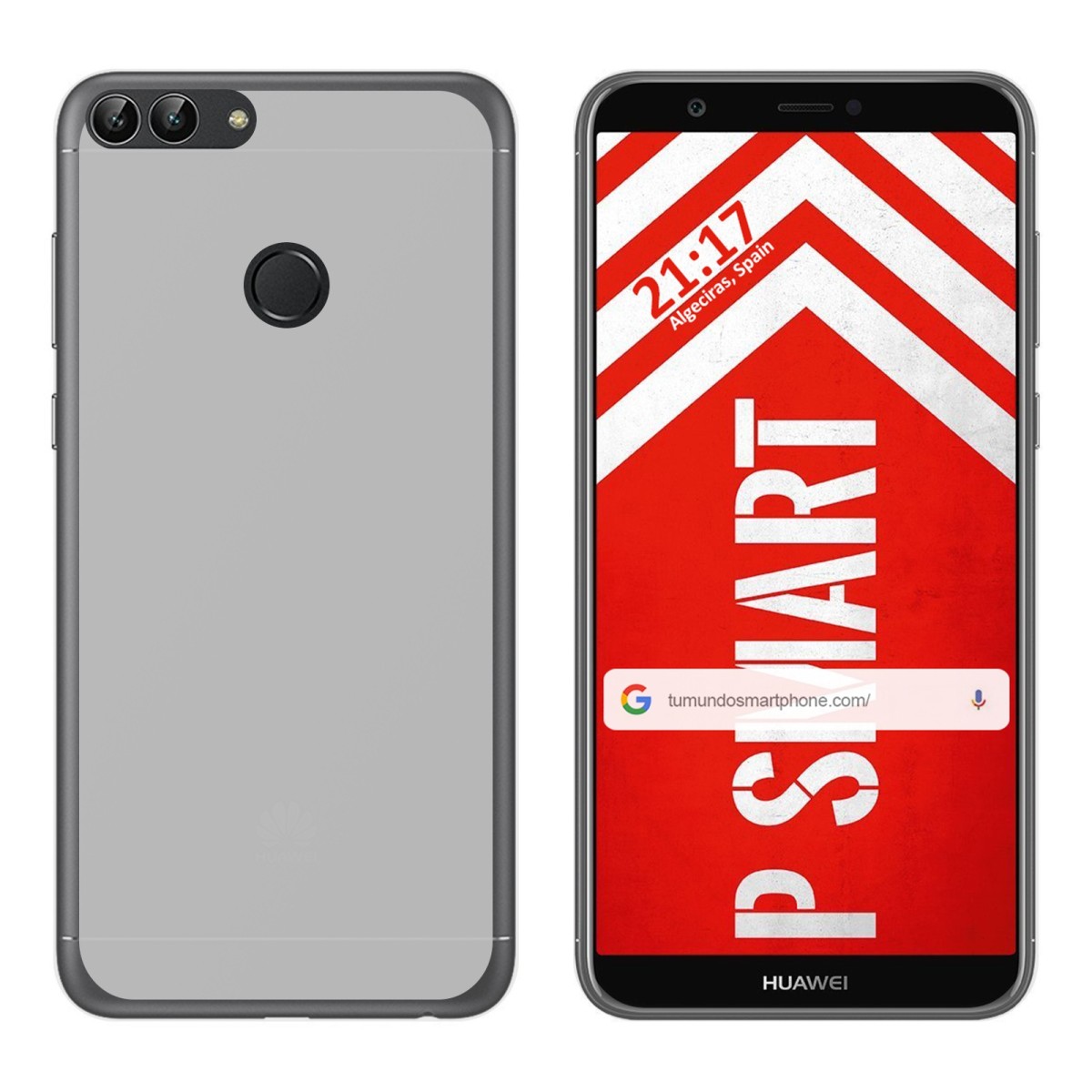 Funda Gel Tpu para Huawei P Smart Color Transparente