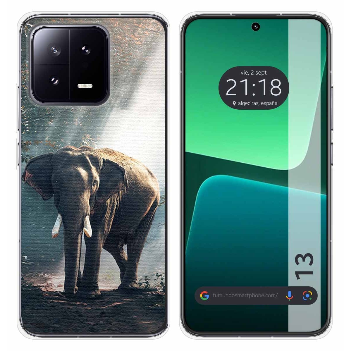 Funda Silicona compatible con Xiaomi 13 5G diseño Elefante Dibujos