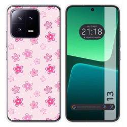 Funda Silicona compatible con Xiaomi 13 5G diseño Flores Dibujos