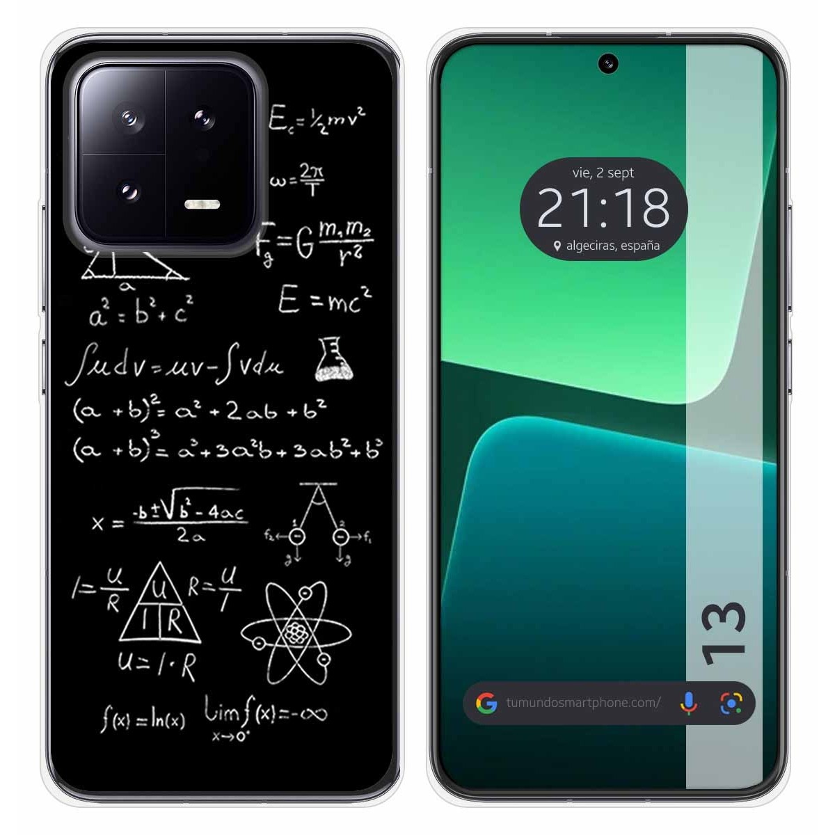 Funda Silicona compatible con Xiaomi 13 5G diseño Formulas Dibujos