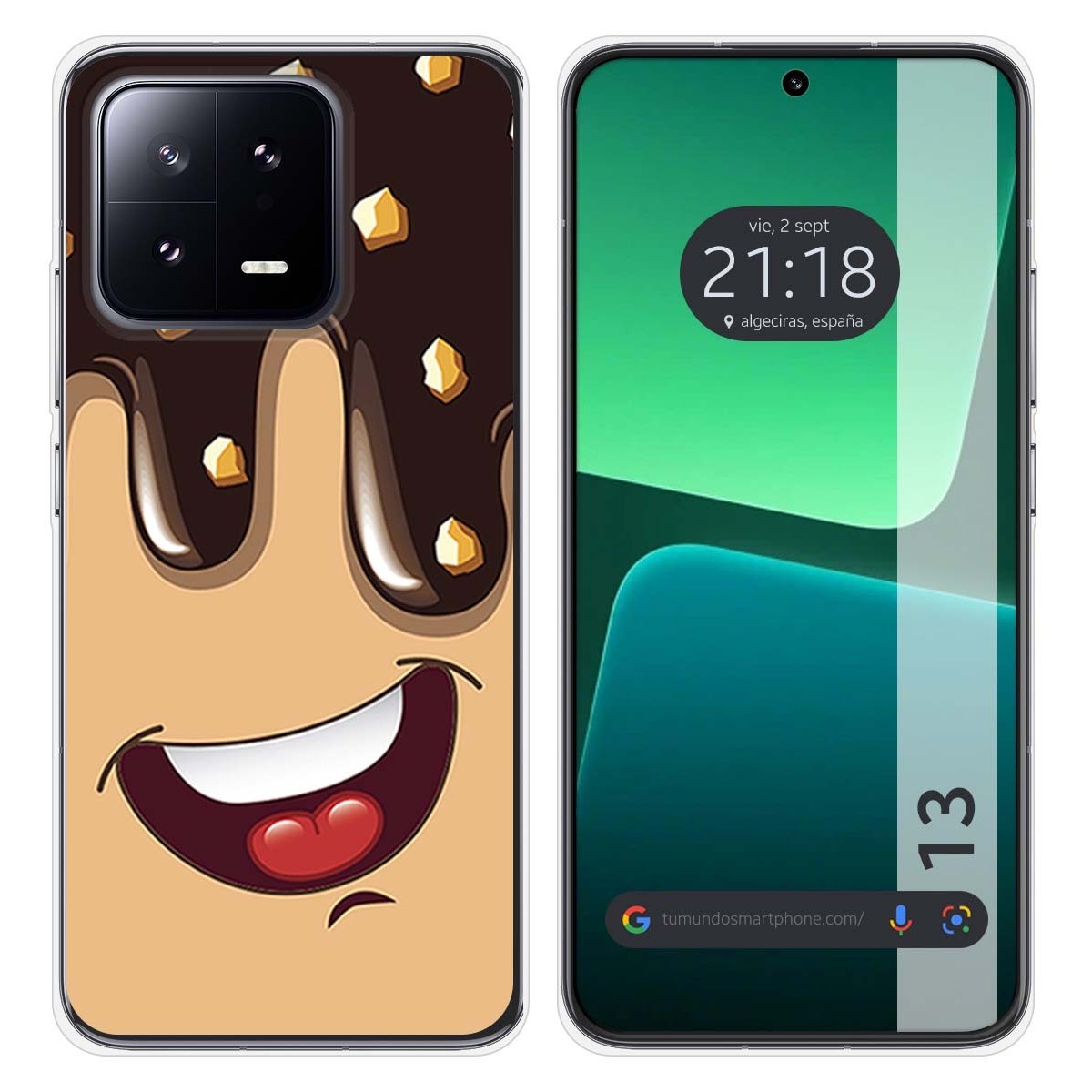 Funda Silicona compatible con Xiaomi 13 5G diseño Helado Chocolate Dibujos