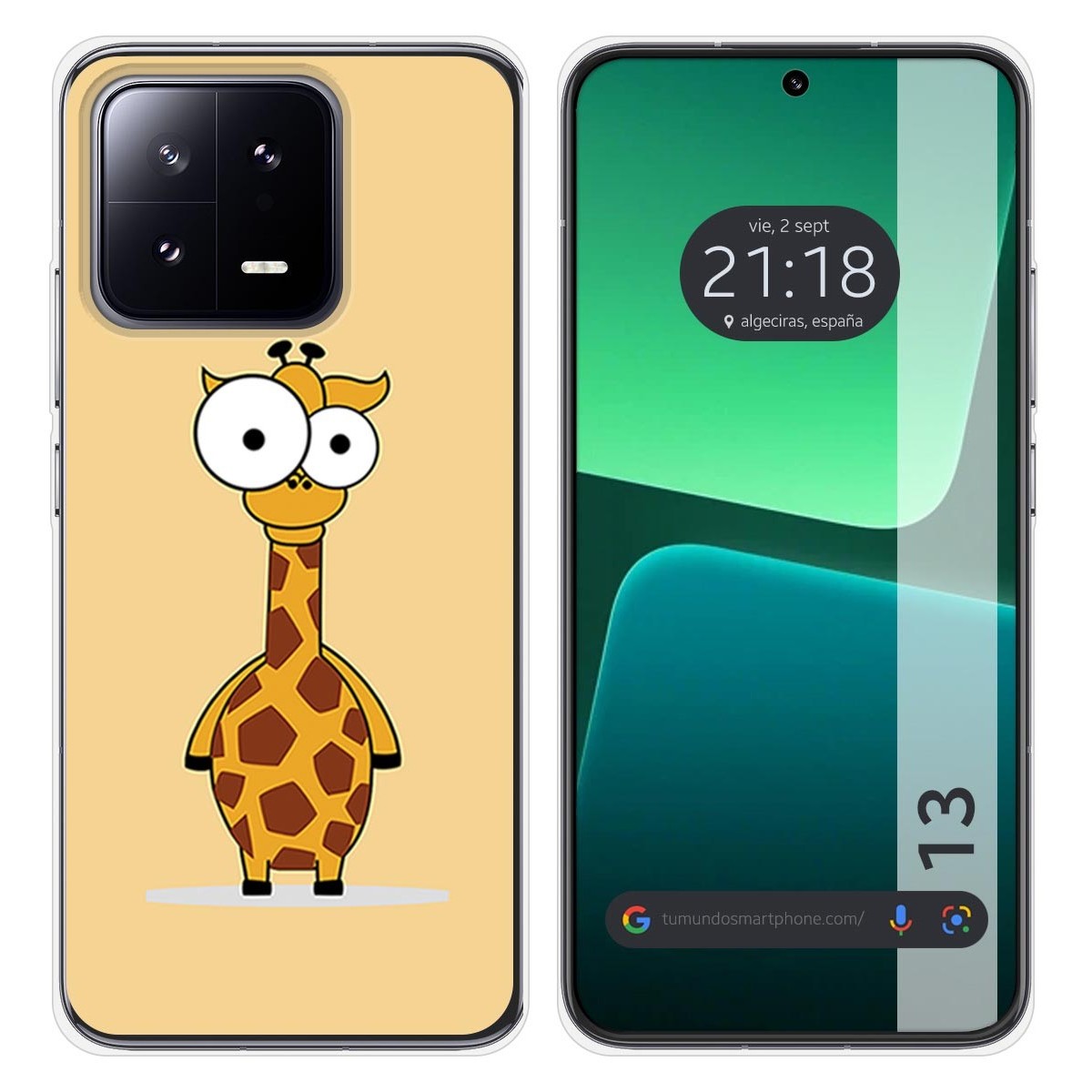 Funda Silicona compatible con Xiaomi 13 5G diseño Jirafa Dibujos