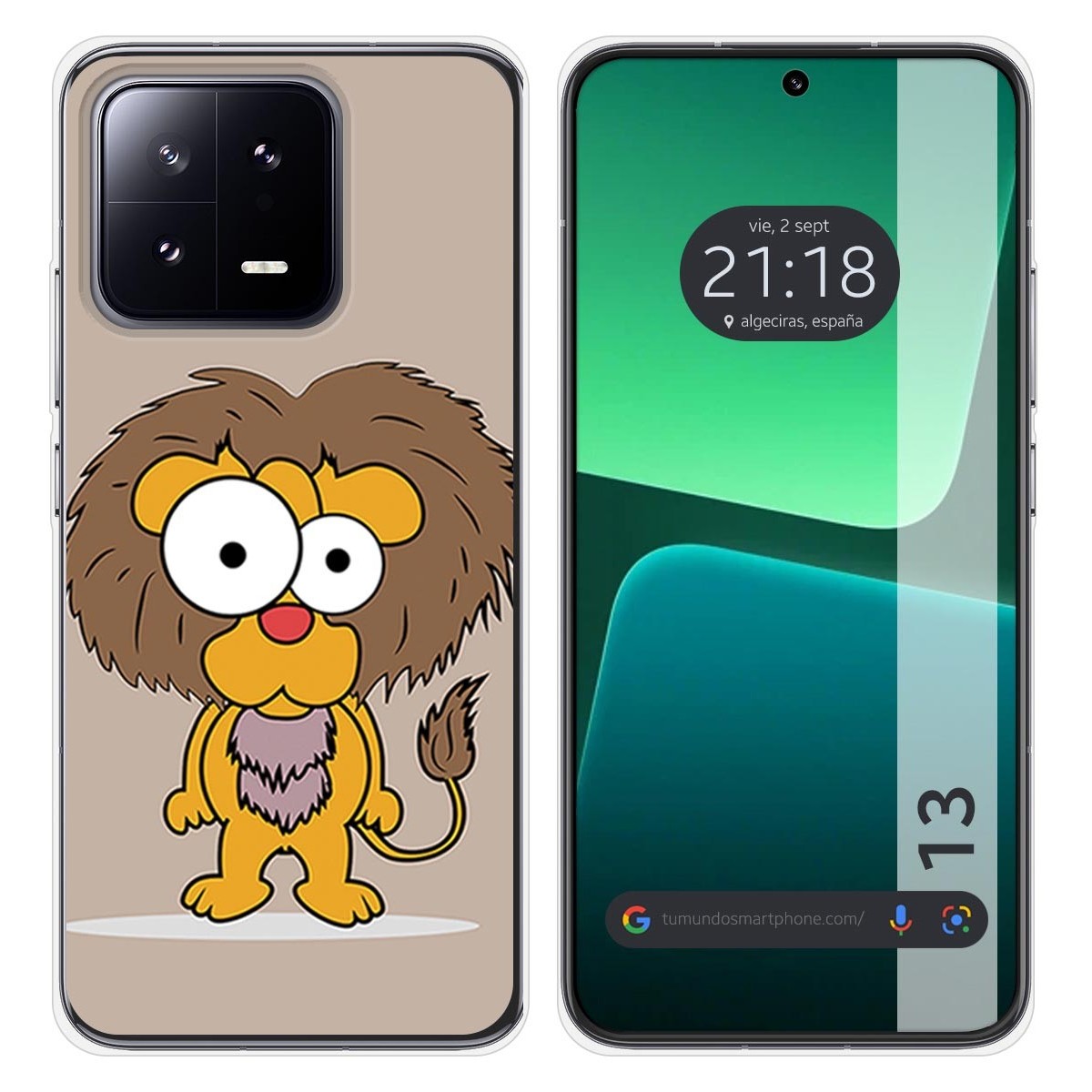 Funda Silicona compatible con Xiaomi 13 5G diseño Leon Dibujos