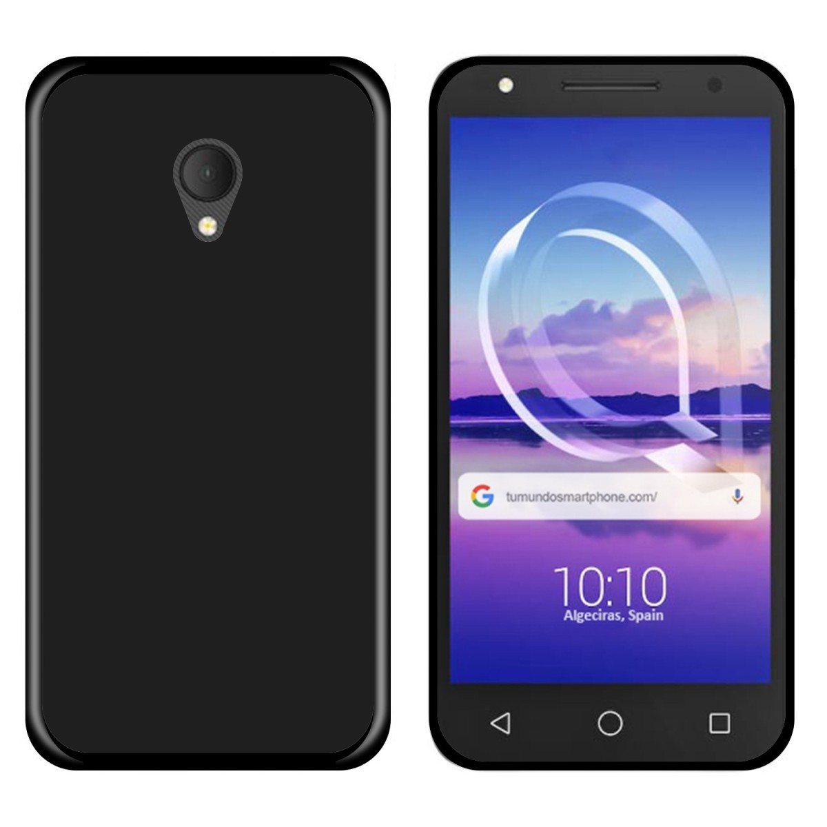 Funda Gel Tpu para Alcatel U5 Hd / U5 Hd Premium Color Negra