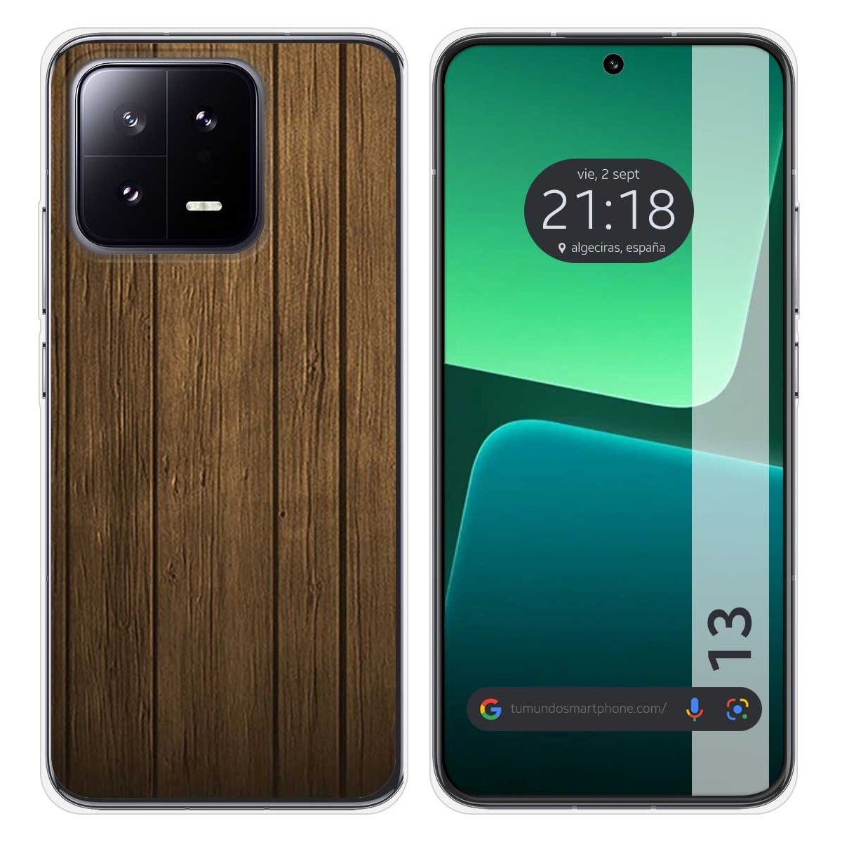 Funda Silicona compatible con Xiaomi 13 5G diseño Madera Dibujos