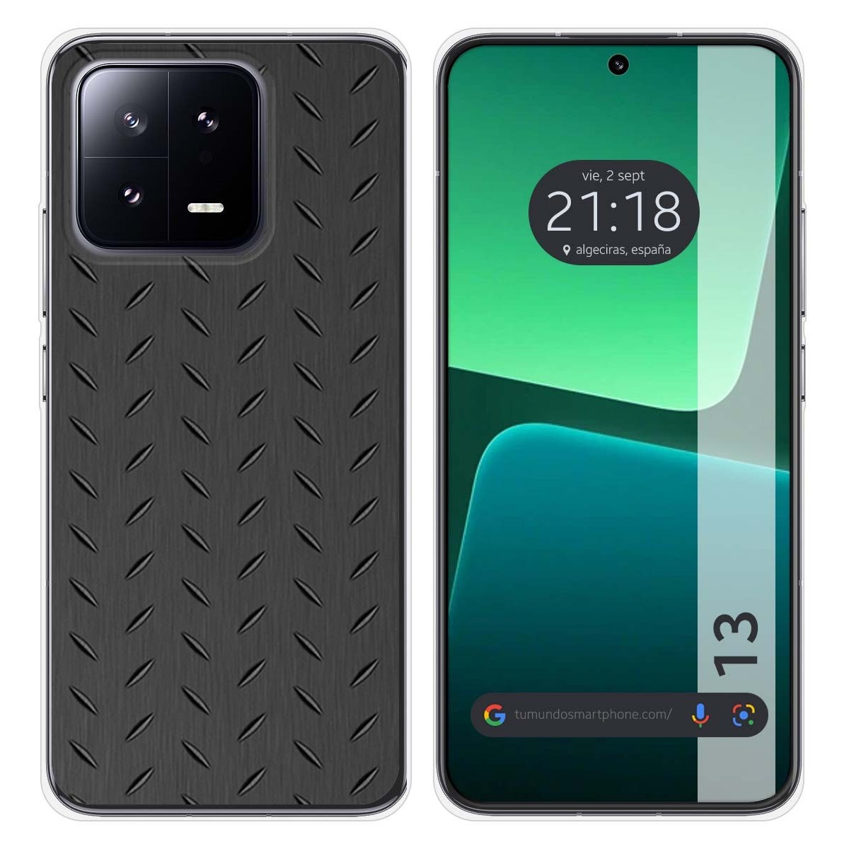 Funda Silicona compatible con Xiaomi 13 5G diseño Metal Dibujos