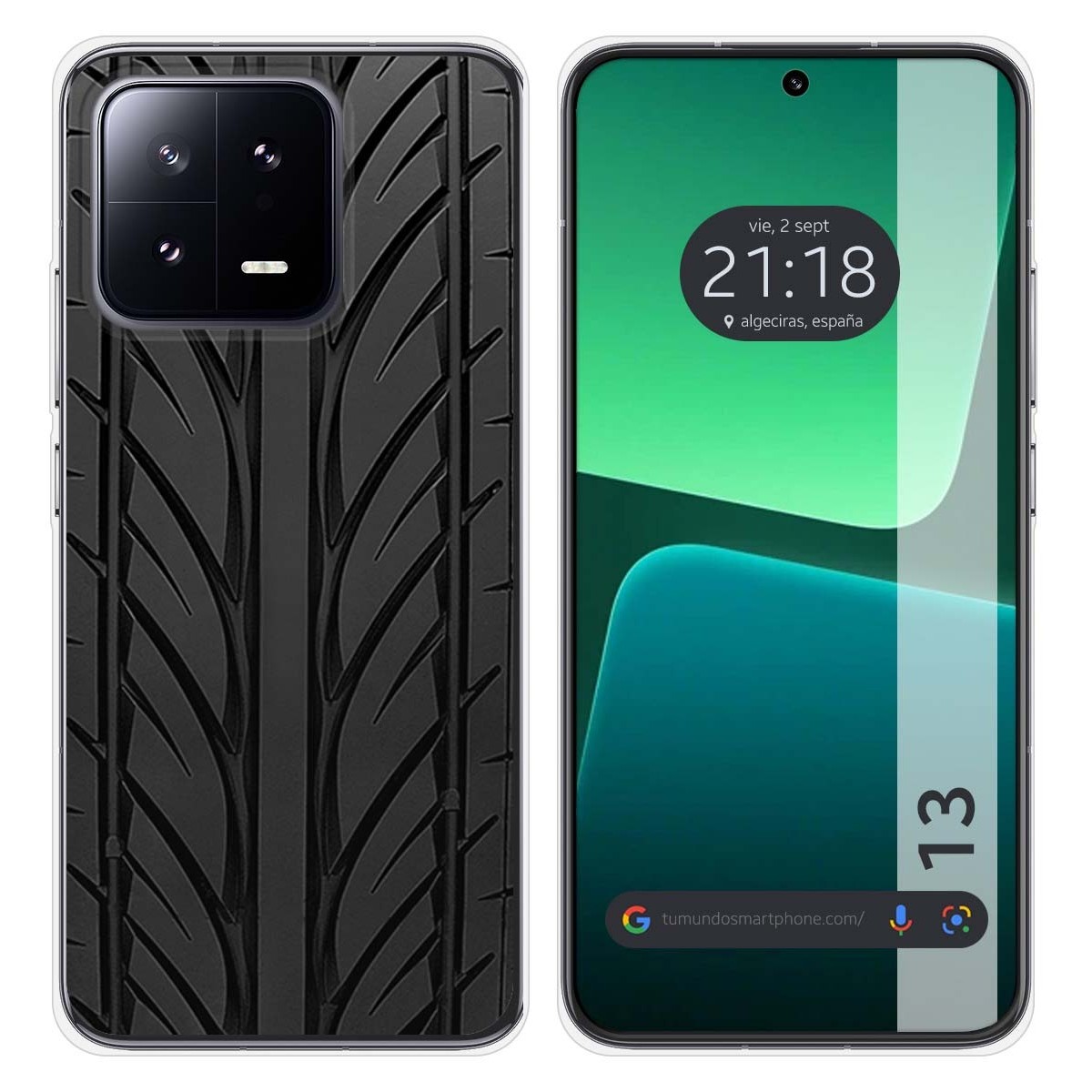 Funda Silicona compatible con Xiaomi 13 5G diseño Neumatico Dibujos