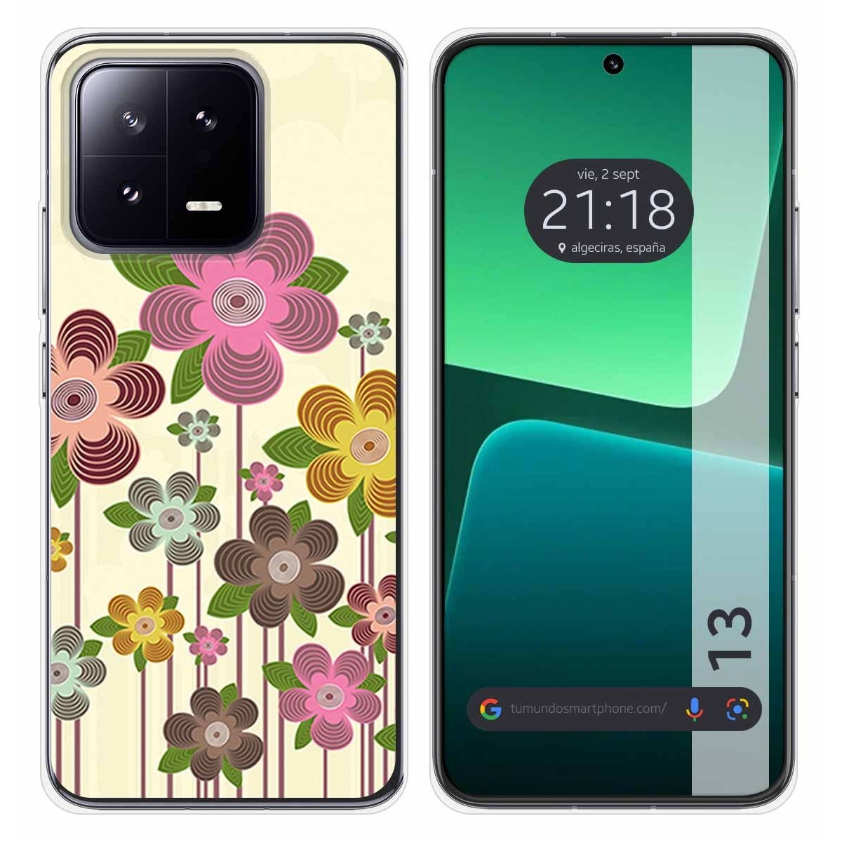 Funda Silicona compatible con Xiaomi 13 5G diseño Primavera En Flor Dibujos