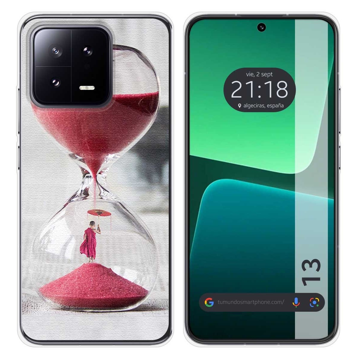 Funda Silicona compatible con Xiaomi 13 5G diseño Reloj Dibujos