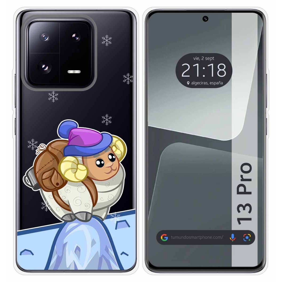 Funda Silicona Transparente compatible con Xiaomi 13 Pro 5G diseño Cabra Dibujos