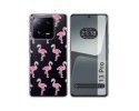 Funda Silicona Transparente compatible con Xiaomi 13 Pro 5G diseño Flamenco Dibujos