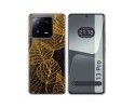 Funda Silicona Transparente compatible con Xiaomi 13 Pro 5G diseño Hojas Dibujos