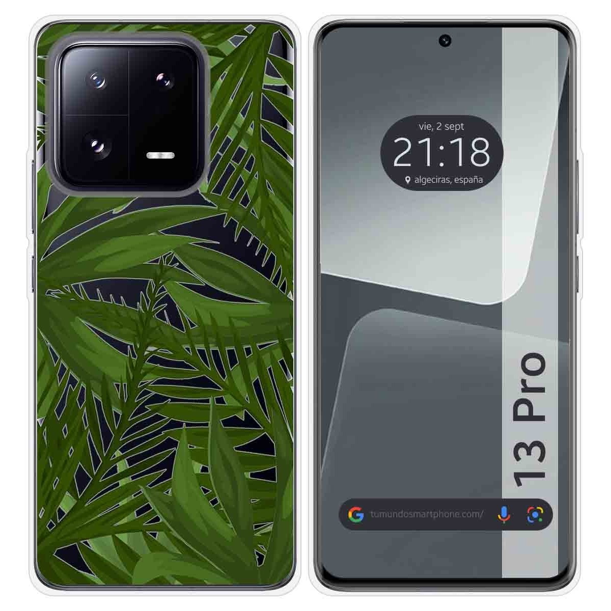 Funda Silicona Transparente compatible con Xiaomi 13 Pro 5G diseño Jungla Dibujos