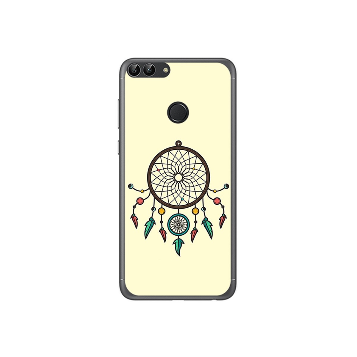 Funda Gel Tpu para Huawei P Smart Diseño Atrapasueños Dibujos