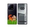 Funda Silicona Transparente compatible con Xiaomi 13 Pro 5G diseño Tigre Dibujos