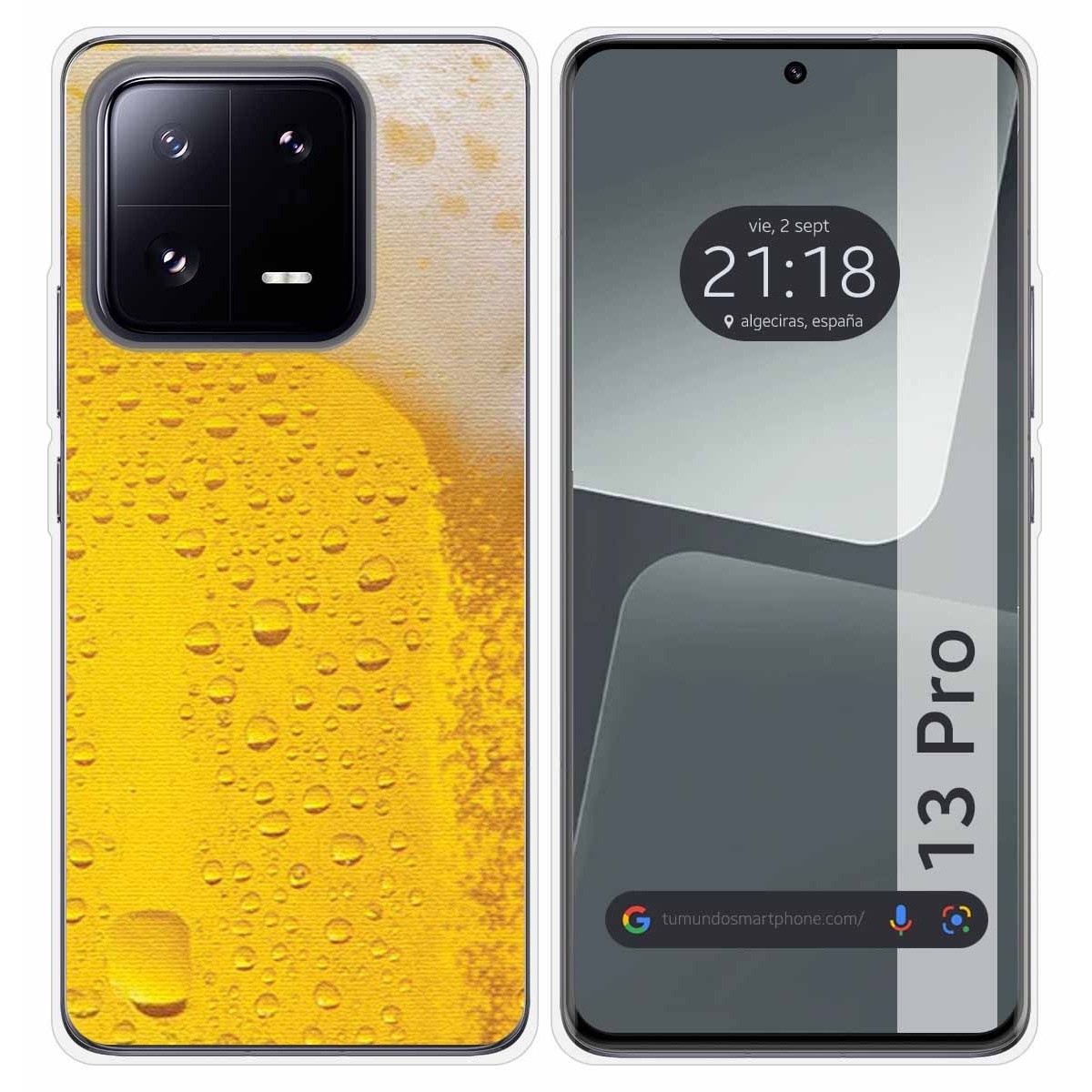 Funda Silicona compatible con Xiaomi 13 Pro 5G diseño Cerveza Dibujos