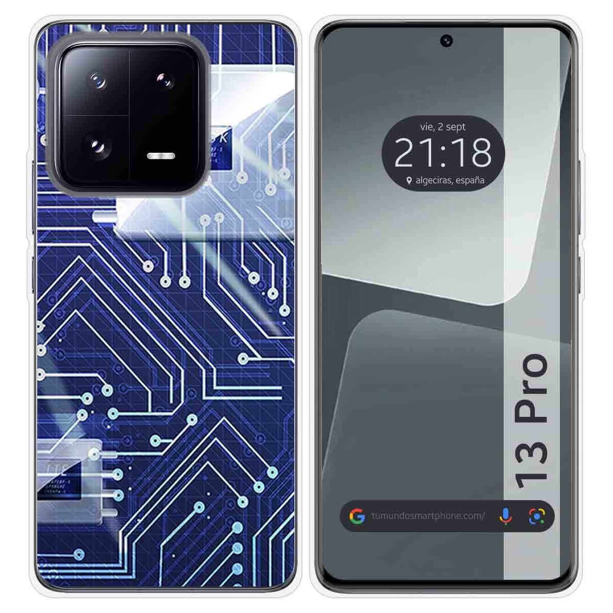 Funda Silicona compatible con Xiaomi 13 Pro 5G diseño Circuito Dibujos