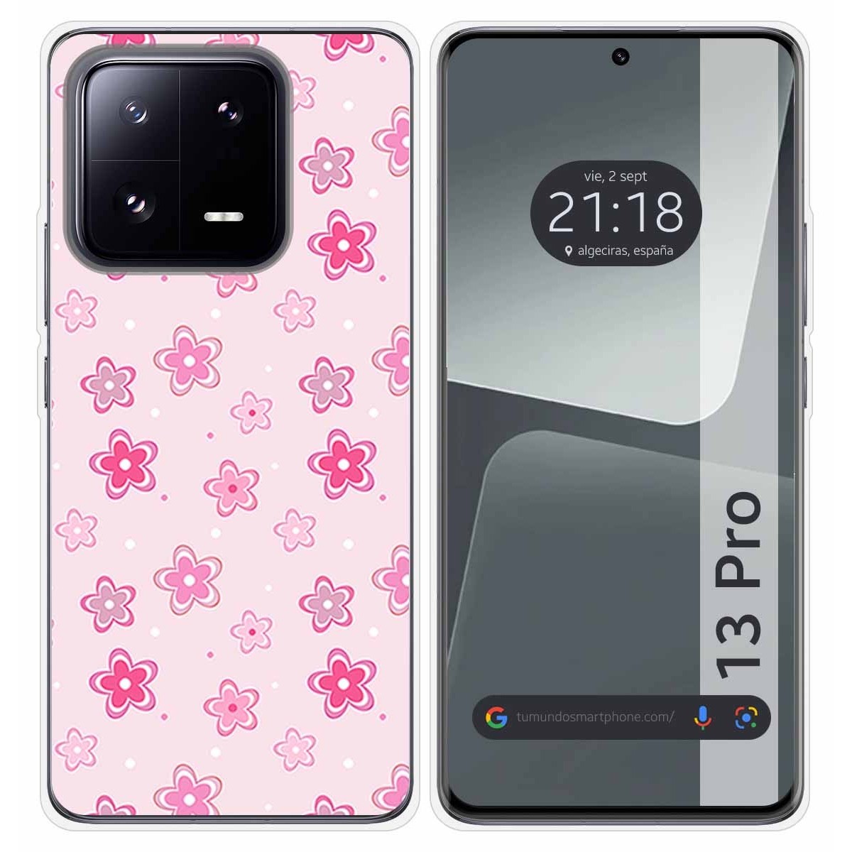 Funda Silicona compatible con Xiaomi 13 Pro 5G diseño Flores Dibujos