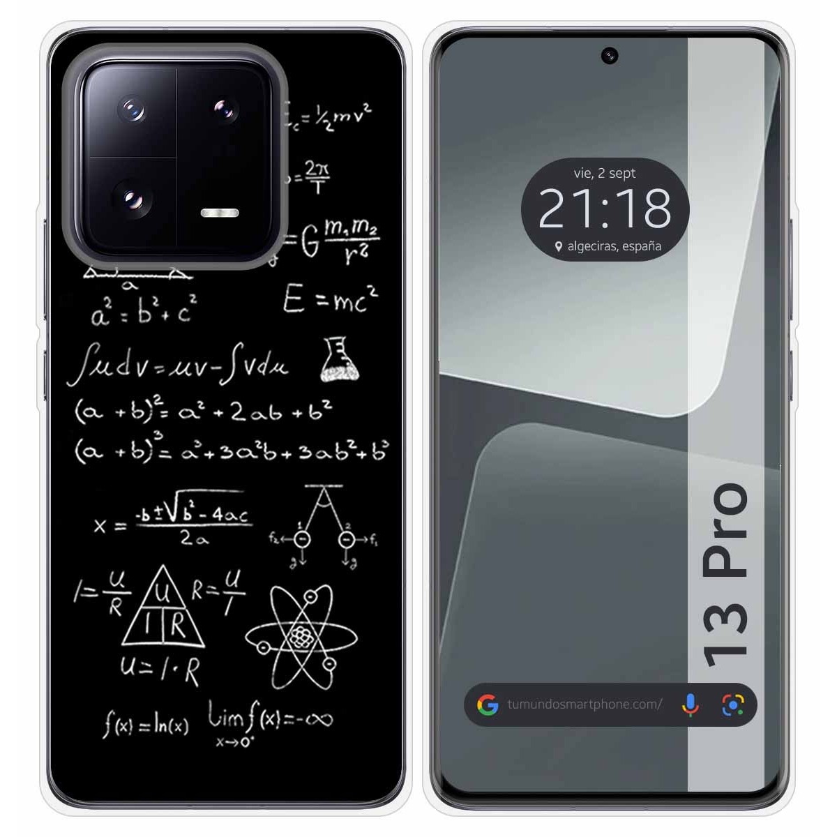 Funda Silicona compatible con Xiaomi 13 Pro 5G diseño Formulas Dibujos