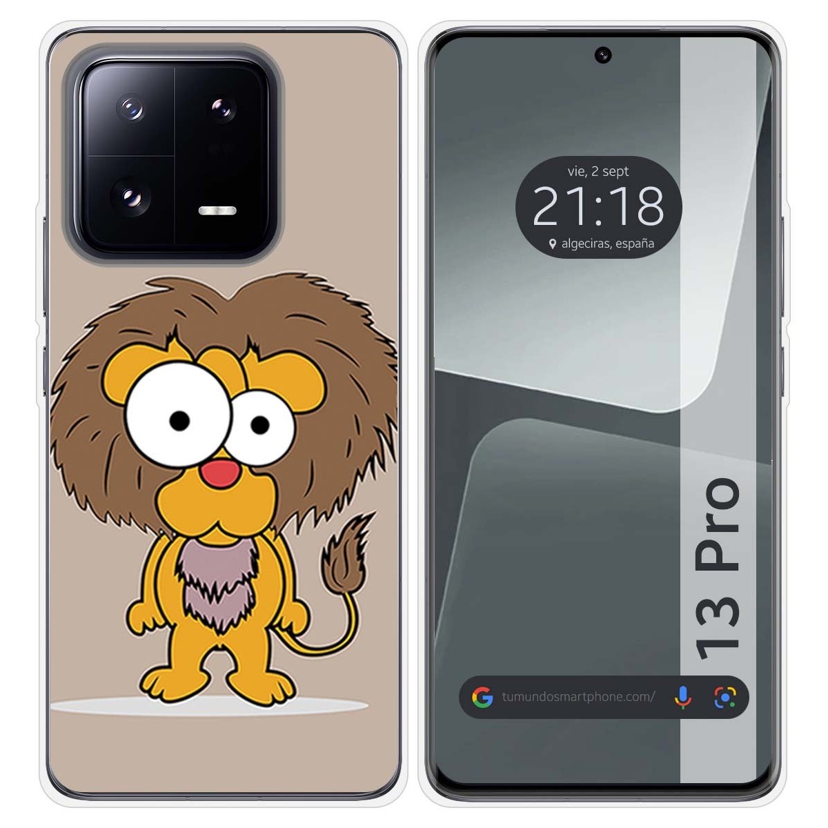 Funda Silicona compatible con Xiaomi 13 Pro 5G diseño Leon Dibujos
