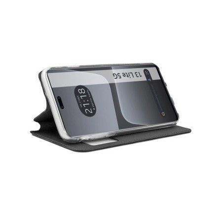 Funda Libro Soporte con Ventana compatible con Xiaomi 13 Lite 5G color Negra