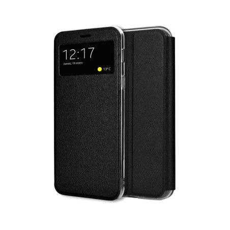 Funda Libro Soporte con Ventana para Oppo A78 5G color Negra